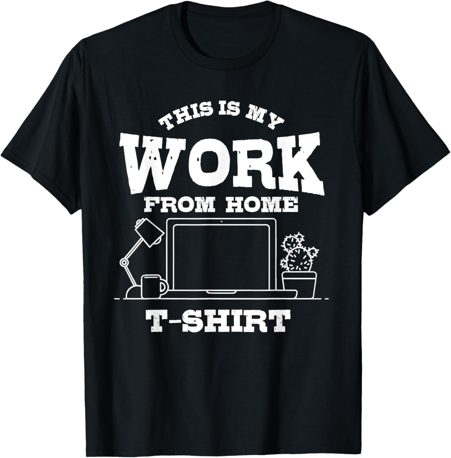 This Is My Work From Home Shirt Funny Remote Worker Gift T-Shirt - Image 2